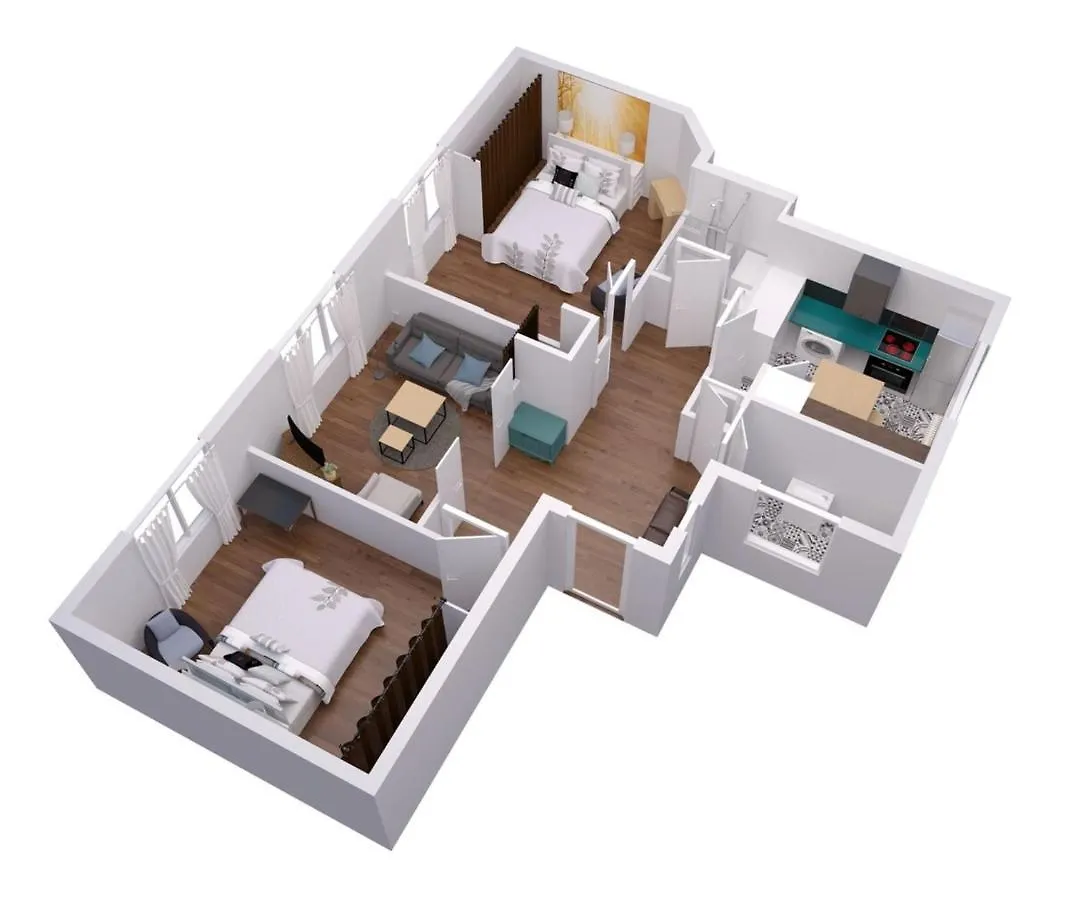 Apartment L'Aparte Hyper Centre Lumineux Lorient